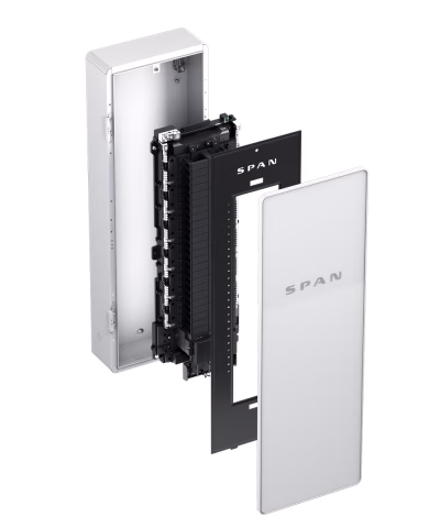 CKR Solar - SPAN Smart Panels Installation - SPAN Panel MLO 48 Exploded